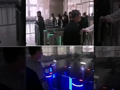 Пешеходная нержавеющая сталь турникета SUS304 барьера качания с читателем RFID